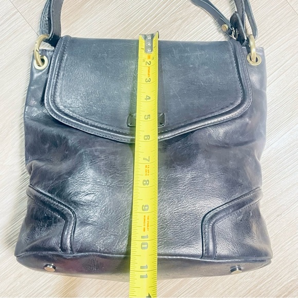 Black Leather Shoulder Bag Hand Bag Gorgeous Hardware The Trend - Picture 11 of 17